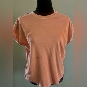 Women’s cotton oversized cap sleeved top